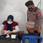 Polsek Limboto Gelar Vaksinasi di Ponpes