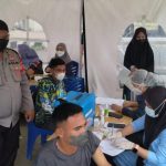Polsek Limboto Rutin Dampingi Vaksinasi