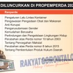 Delapan Ranperda Tak Diluncurkan