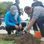 HKN Jadikan Sebagai Momentum Bangkit Dari Pandemi, Hardi Ikut Penanaman Bibit Pohon Tabebuya