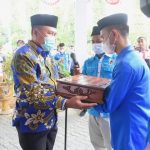 Duplikat Bendera Pusaka 23 January Tiba di Boalemo, Disambut Langsung Bupati Anas Jusuf