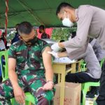 TNI-Polri Ikut Vaksinasi Booster di Mapolda Gorontalo