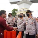 Kapolda Pantau Langsung Aksi Unjuk Mahasiswa Gorontalo