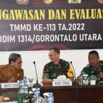 Terkait Program TMMD ke- 113, Pemkab Gorut Sambut Kunker Tim Wasev Sterad