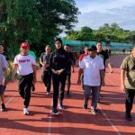 Penjabat Gubernur, Olah Raga Bareng Atlet Gorontalo Peraih Medali Sea Games