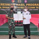 Korem 133 Nani Wartabone,Gorontalo. Bangun Jalan 3,430 Meter  Desa Terpencil