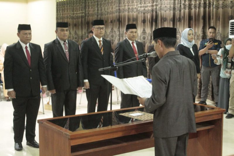 Pelantikan beberapa pejabat tinggi pratama guna mengisi kekosongan jabatan dan rotasi. (Foto:dok)