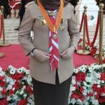 Istri Bupati Kabgor. Prof Fory Armin Naway Menerima Penghargaan Melati Pramuka