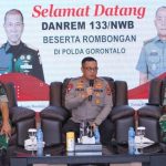 Kapolda Gorontalo Menerima Kunjungan Pejabat Lama dan Baru Danrem 133/NWB