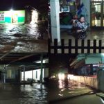 Tampak beberapa rumah warga di Kelurahan Hunggaluwa dihantam Banjir setinggi lutut orang dewasa. (foto:dok)