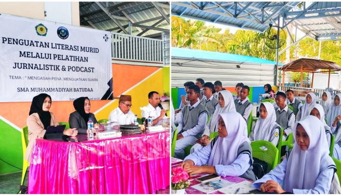 FISIP Unigo Latih Jurnalistik Siswa SMA Muhammadiyah Batudaa