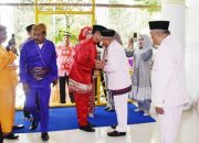 Bupati Wabup Sambut Adat Mopotilolo Walikota Jakarta Selatan Syafrin Liputo