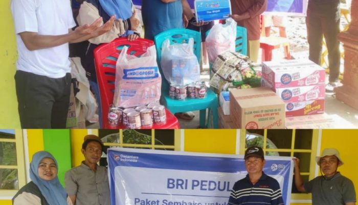BRI Cabang Limboto Santuni Korban Banjir Biau, Gorontalo Utara