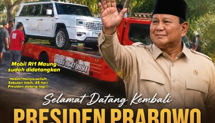 Gorontalo Luar Biasa. Daerah Kecil Dikunjungi Presiden Prabowo 2 Kali