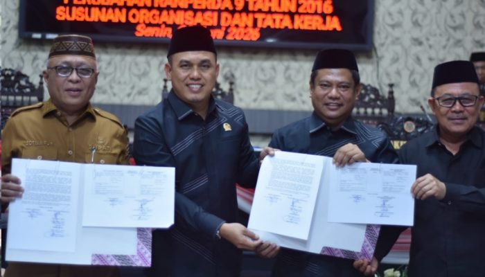 SOTK Baru Diparipurnakan. Sahkan 24 OPD dari 32 OPD