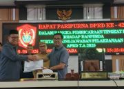 DPRD Terima Ranperda Pertanggungjawaban Pelaksanaan APBD Gorut 2025