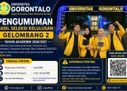 Unigo Umumkan Hasil Seleksi PMB Gelombang II, 402 Calon Mahasiswa Dinyatakan Lulus