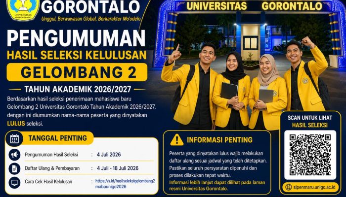 Unigo Umumkan Hasil Seleksi PMB Gelombang II, 402 Calon Mahasiswa Dinyatakan Lulus