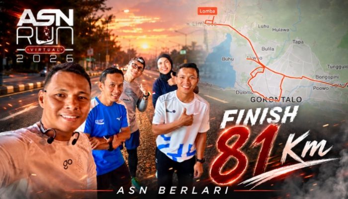 Wooww !!… 5 ASN Gorontalo Tembus 81 Km Berlari dalam 17 Jam