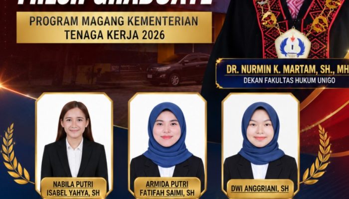 Lima Alumni Fakultas Hukum Unigo Lolos Program Magang 2026