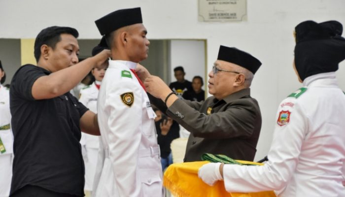 Bupati Sofyan Kukuhkan 26 Anggota Paskibraka Upacara HUT RI ke-81