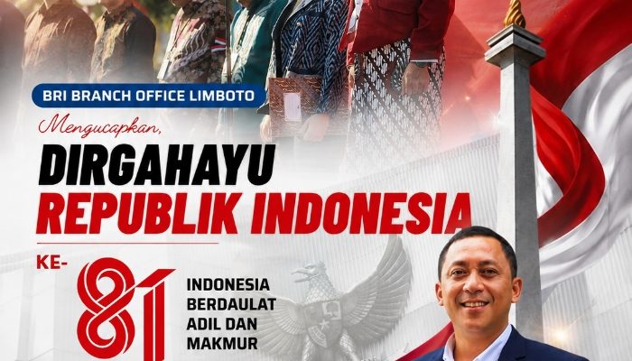 BRI Limboto Gelar Upacara HUT ke-81 Kemerdekaan RI Penuh Hikmad