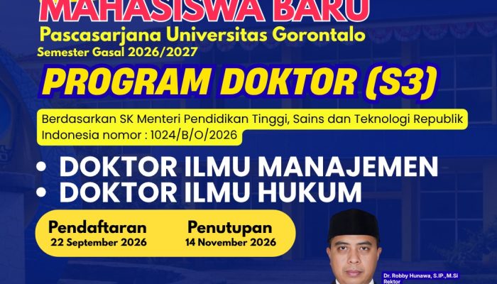 Unigo Buka Pendaftaran S3 Manajemen dan Hukum, Buruan !